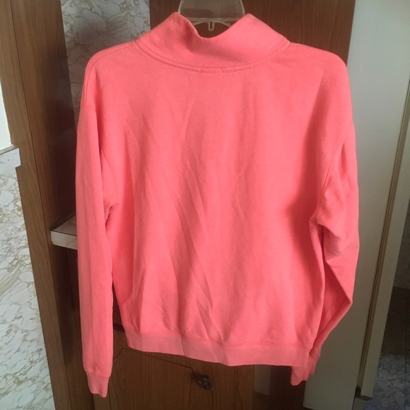 VS Pink: Pink Long Sleeve Quarter Zip Pullover, XS - Picture 4 of 4